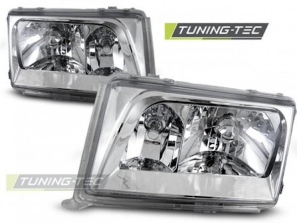 Scheinwerfer Klarglas für Mercedes E-Klasse W124 Bj. 85-93 Chrom