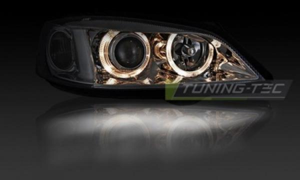 Scheinwerfer Angel Eyes für Opel Astra G Bj. 98-05 Chrom