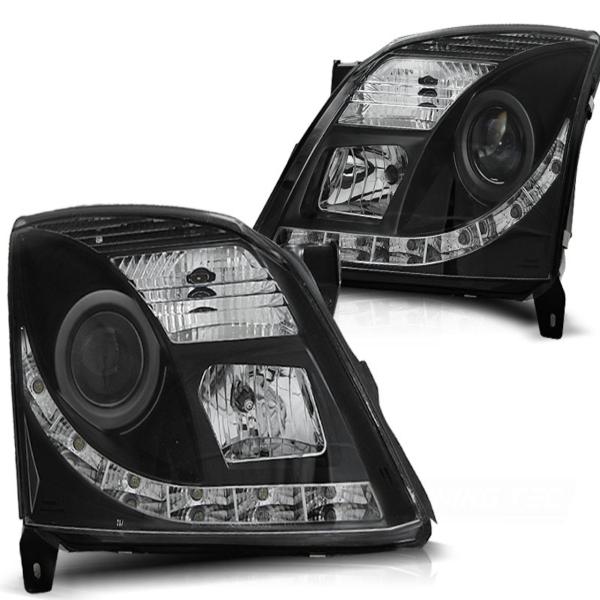 Scheinwerfer DRL LED Tagfahrlicht für Opel Vectra C / Signum Bj. 02-05 Schwarz