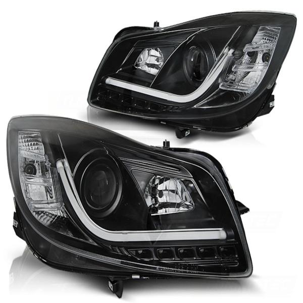 Scheinwerfer DRL LED Tagfahrlicht für Opel Insignia Bj. 08-12 Schwarz LTI
