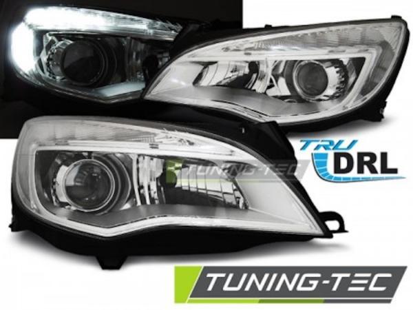 Scheinwerfer DRL LED Tagfahrlicht für Opel Astra J Bj. 09-15 Chrom
