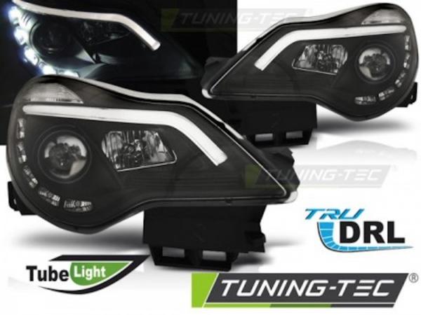 Scheinwerfer DRL LED Tagfahrlicht für Opel Corsa D Bj. 11-14 Schwarz LTI