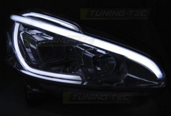 Scheinwerfer LED Tagfahrlicht Optik für Peugeot 208 Bj. 12-15 Chrom LTI