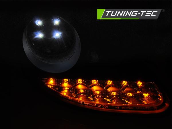 Scheinwerfer LED Tagfahrlicht Optik für Porsche Boxster 986 / 911 996 Schwarz