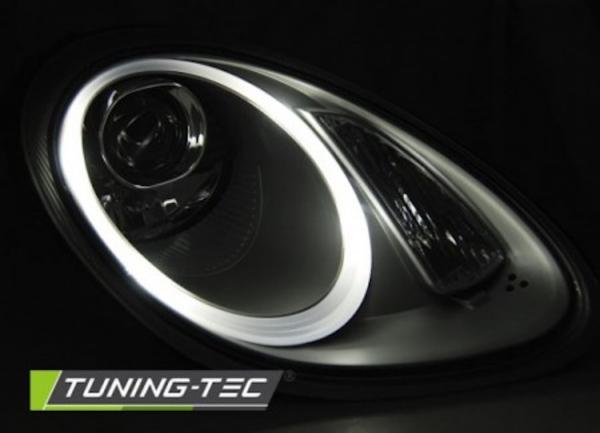Xenon Scheinwerfer LED Tagfahrlicht Optik für Porsche Boxster 987 Cayman 987c