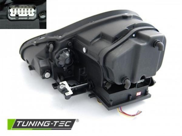 Xenon Scheinwerfer LED Tagfahrlicht Optik für Porsche Cayenne 955  02-06 Schwarz