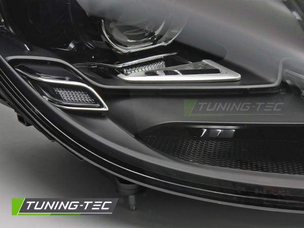 VOLL LED Tagfahrlicht Scheinwerfer Set für Porsche Boxster / Cayman 718 2016- schwarz