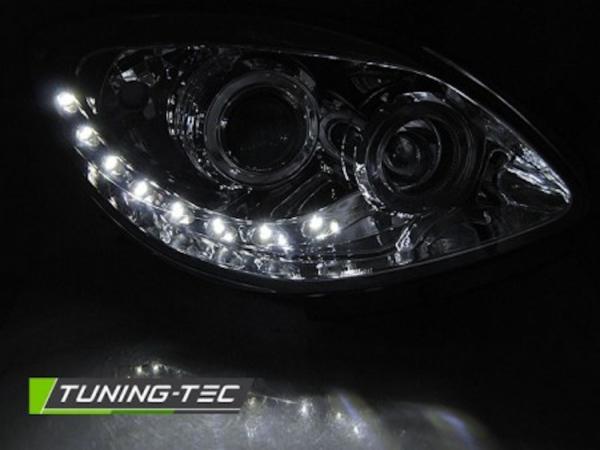 Scheinwerfer LED Tagfahrlicht Optik für Renault Twingo Bj. 07-11 Chrom