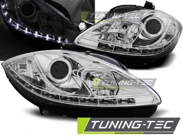 Scheinwerfer LED Tagfahrlicht Optik für Seat Leon 1P / Altea 5P 09-15 Chrom