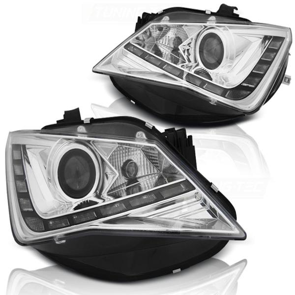 Scheinwerfer DRL LED Tagfahrlicht für Seat Ibiza 6J Facelift Bj. 12-15 Chrom