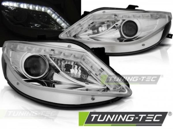 Scheinwerfer LED Tagfahrlicht Optik für Seat Ibiza 6J Bj. 08-12 Chrom