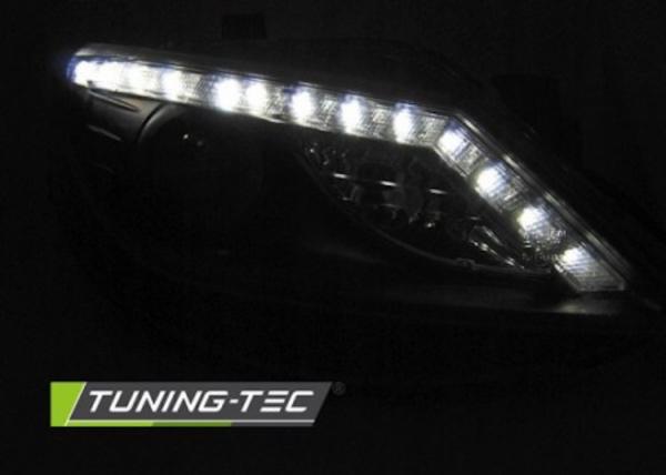 Scheinwerfer LED Tagfahrlicht Optik für Seat Ibiza 6J Bj. 08-12 Schwarz
