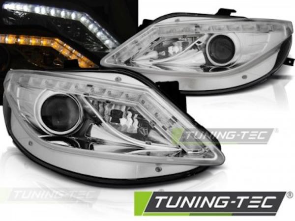 Scheinwerfer LED Tagfahrlicht Optik für Seat Ibiza 6J 08-12 Chrom LED Blinker
