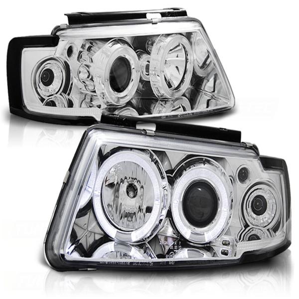 LED Tagfahrlicht Design Scheinwerfer für Audi TT 8N 99-06 schwarz
