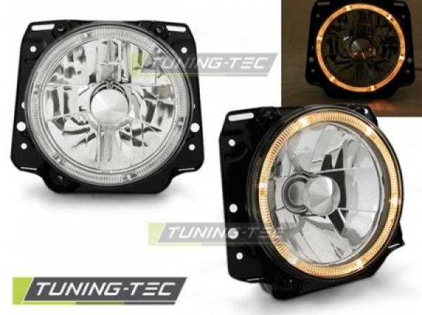 Scheinwerfer Angel Eyes für VW Golf 2 Bj. 83-92 Chrom