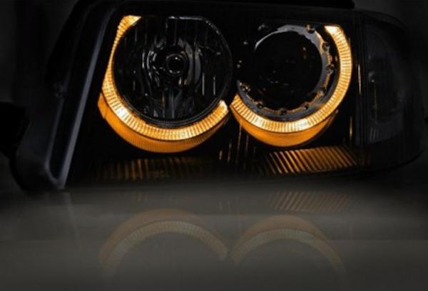 Design Angel Eyes Scheinwerfer für VW Passat 3BG 00-05 chrom