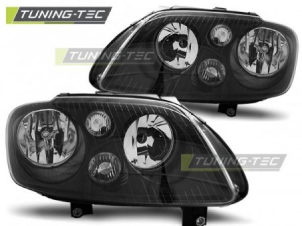 Scheinwerfer Klarglas für VW Touran 1T / Caddy 3 (2K) Schwarz