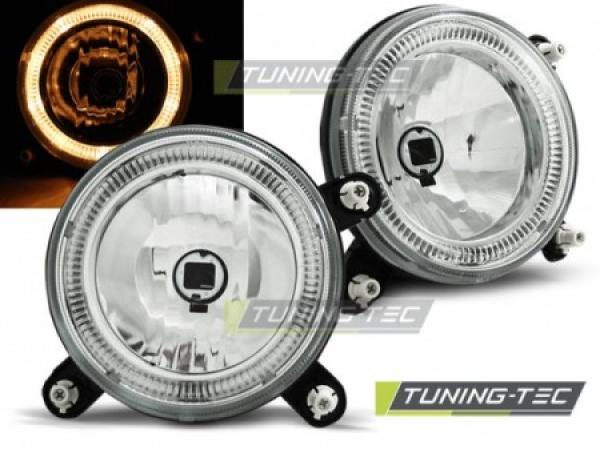 Fernscheinwerfer Angel Eyes für VW Golf 1 Golf 2 Chrom