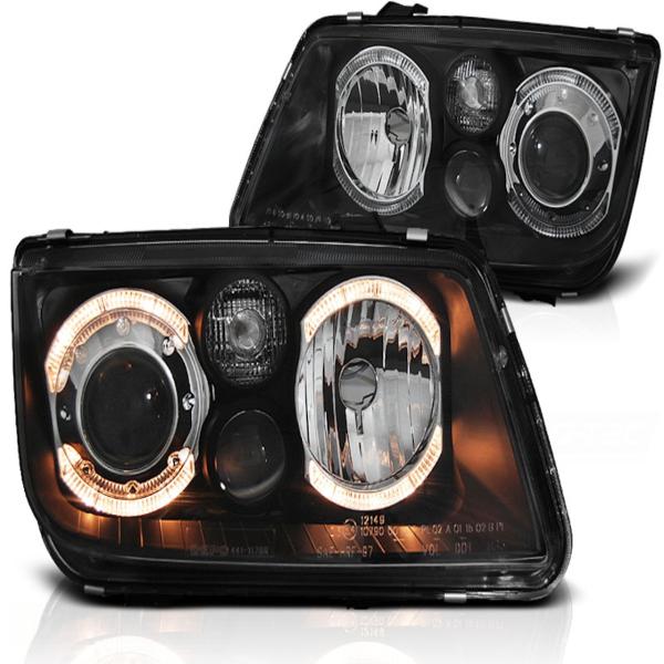 Design Angel Eyes Scheinwerfer für VW Bora 98-05 schwarz