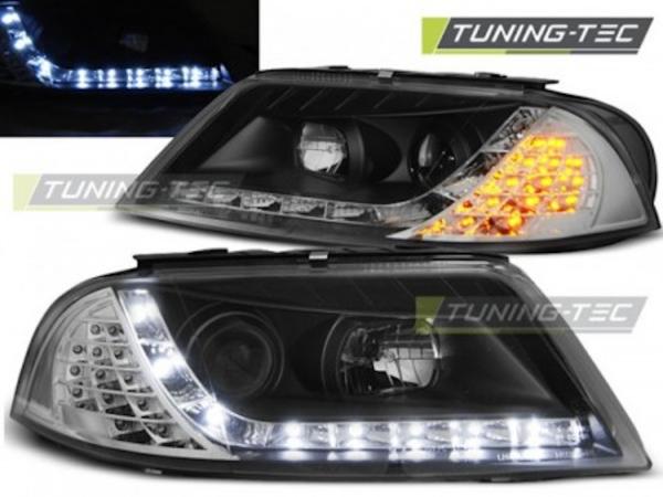 Scheinwerfer LED Tagfahrlicht Optik für VW Passat 3BG 00-05 Chrom LED Blinker