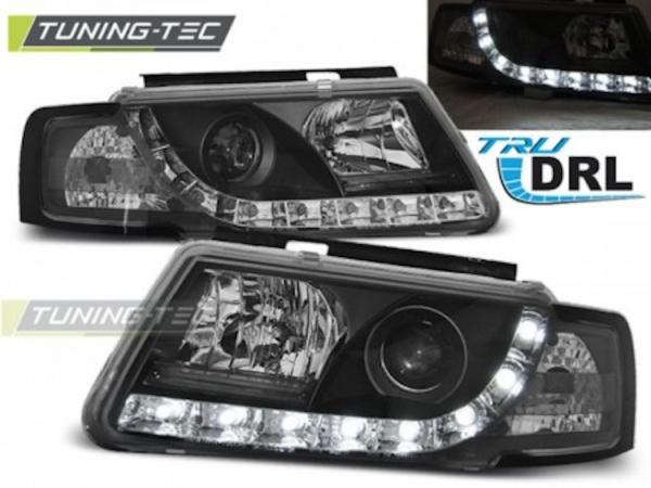 Scheinwerfer DRL LED Tagfahrlicht für VW Passat 3B Bj. 96-00 Schwarz