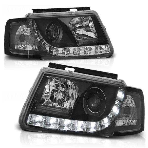 Scheinwerfer DRL LED Tagfahrlicht für VW Passat 3B Bj. 96-00 Schwarz