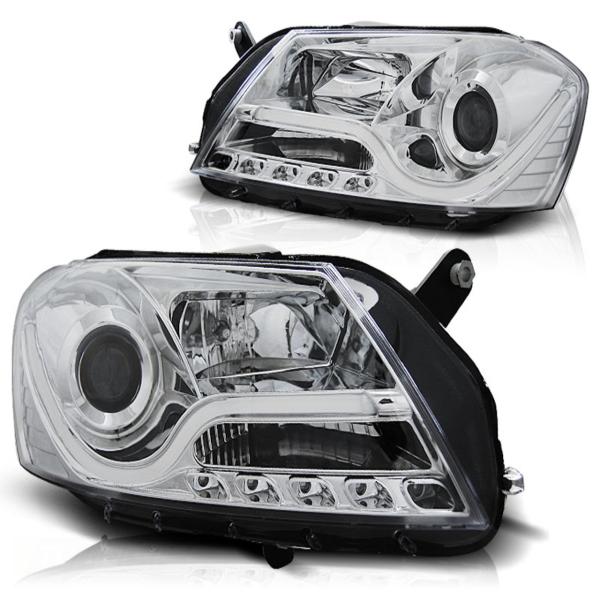 Scheinwerfer LED Tagfahrlicht Optik für VW Passat 3C B7 Bj. 10-14 Chrom LTI