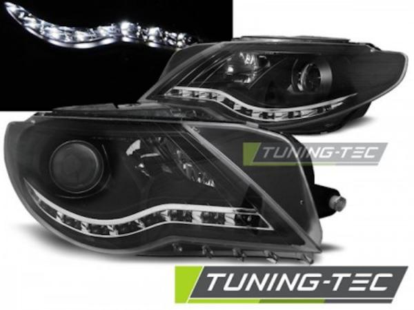 Scheinwerfer LED Tagfahrlicht Optik für VW Passat CC Bj. 08-12 Schwarz