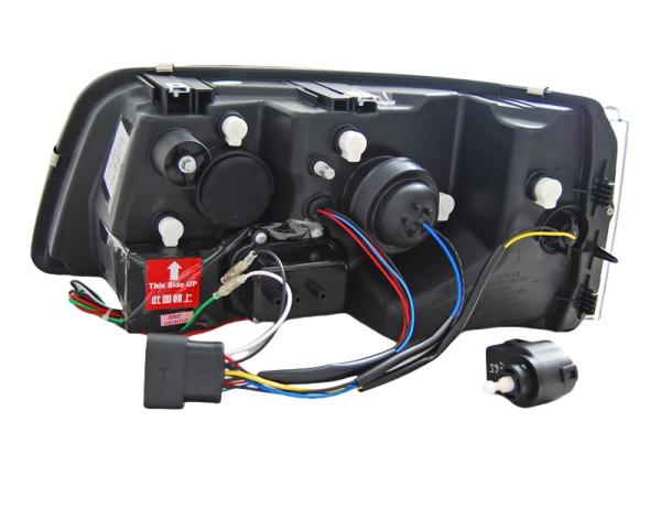 LED Tagfahrlicht Scheinwerfer für VW T5 03-09 chrom