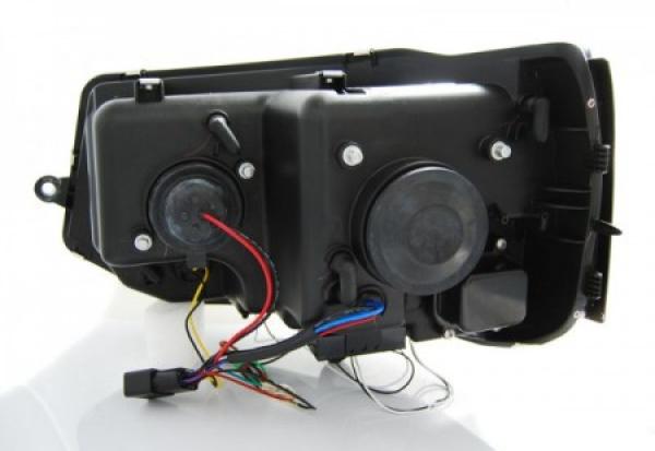 Scheinwerfer DRL LED Tagfahrlicht für VW T5 GP Facelift Bj. 10-15 Schwarz