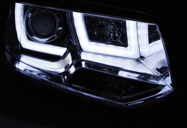 Scheinwerfer DRL LED Tagfahrlicht für VW T5 GP Facelift Bj. 10-15 Chrom