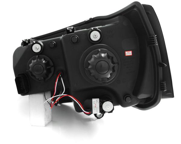 Scheinwerfer LED Lightbar Tagfahrlicht für VW T5 GP Facelift Bj. 09-15 Schwarz