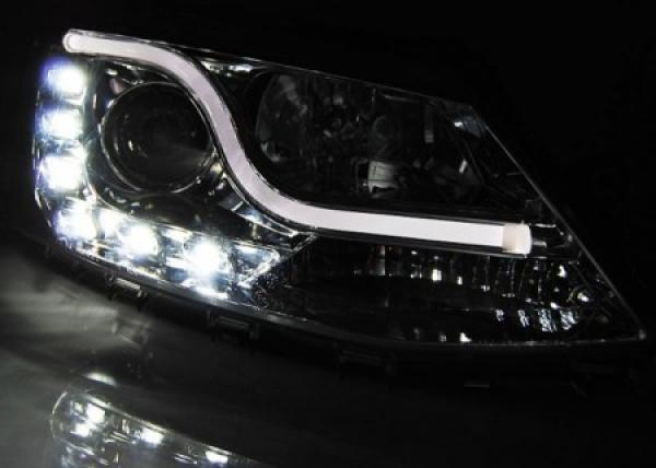 Scheinwerfer DRL LED Tagfahrlicht für VW Jetta 6 Bj. 11-18 Chrom LTI