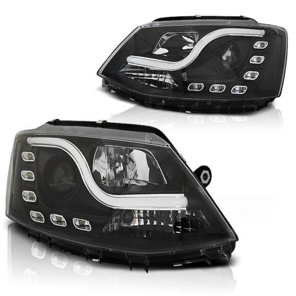 Scheinwerfer DRL LED Tagfahrlicht für VW Jetta 6 Bj. 11-18 Schwarz LTI
