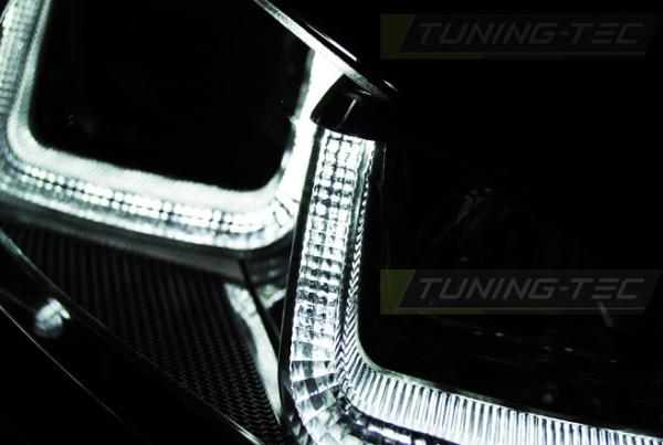 Scheinwerfer U-Tube LED Tagfahrlicht für VW Golf 7 Bj. 12-16 Schwarz Edition