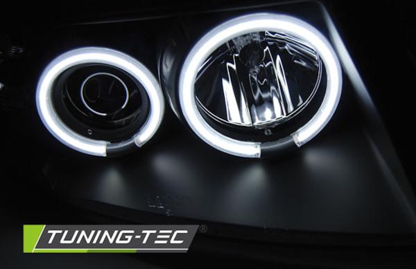 Scheinwerfer CCFL Angel Eyes für VW Passat 3B Bj. 96-00 Schwarz