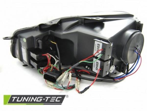 LED Tagfahrlicht Upgrade Scheinwerfer für VW Golf 6 08-12 schwarz / chrom