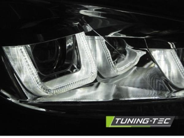 Scheinwerfer DRL LED Tagfahrlicht für VW Golf 6 08-13 chrom mit dynamichen Blinker