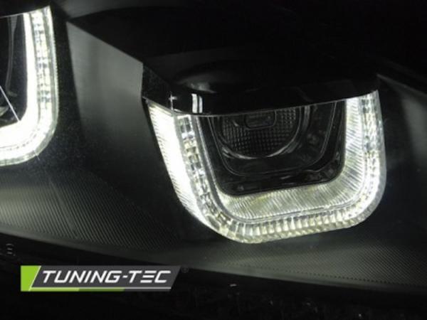 Scheinwerfer DRL LED Tagfahrlicht für VW Golf 6 08-13 Schwarz mit dynamischen Blinker