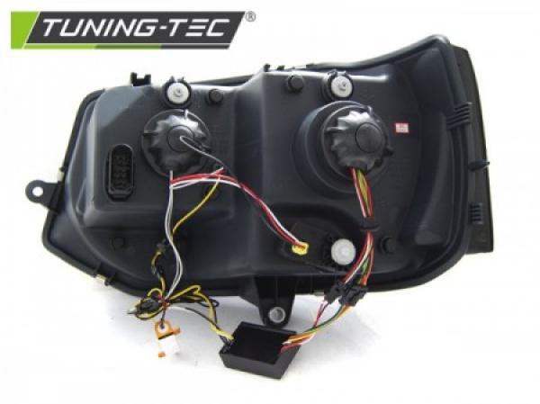 LED Tagfahrlicht Scheinwerfer für VW T5 GP 10-15 chrom mit dyn LED Blinker