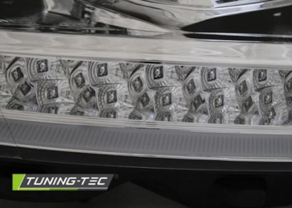 Scheinwerfer DRL LED Tagfahrlicht für VW T6 Bj. 15-19 Chrom mit dynamischen LED Blinker