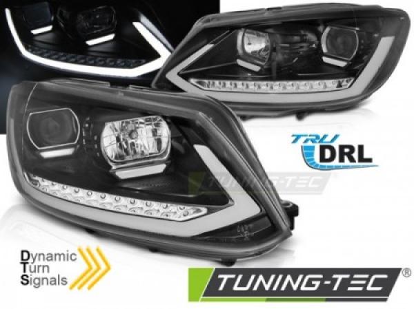 Scheinwerfer DRL LED Tagfahrlicht für VW Touran 1T3 / Caddy 3 Bj. 10-15 Schwarz