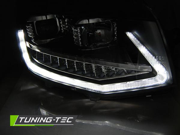 Scheinwerfer LED Tagfahrlicht für VW T6 Bj. 15-19 dynamischer Blinker Schwarz