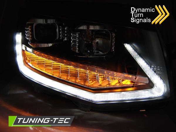 Scheinwerfer LED Tagfahrlicht für VW T6 Bj. 15-19 dynamischer Blinker Schwarz