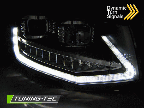 Scheinwerfer LED Tagfahrlicht für VW T6 Bj. 15-19 dynamischer Blinker Schwarz
