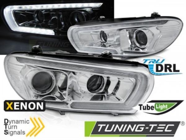 Xenon Scheinwerfer LED Tagfahrlicht für VW Scirocco 3  08- Chrom dynamischen Blinker