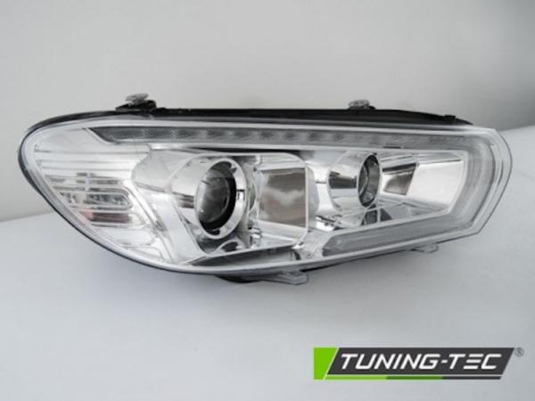 Xenon Scheinwerfer LED Tagfahrlicht für VW Scirocco 3  08- Chrom dynamischen Blinker