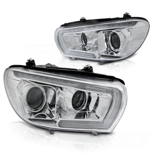 Xenon Scheinwerfer LED Tagfahrlicht für VW Scirocco 3  08- Chrom dynamischen Blinker
