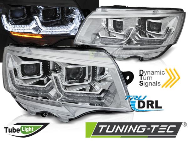 Scheinwerfer DRL LED Tagfahrlicht Lightbar für VW T6.1 Bus Bj. 2019- chrom