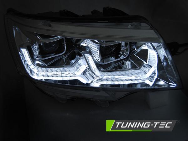 Scheinwerfer DRL LED Tagfahrlicht Lightbar für VW T6.1 Bus Bj. 2019- chrom
